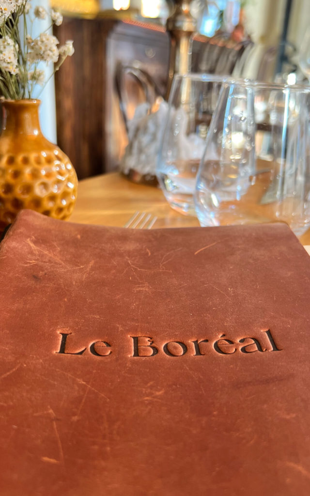 Le Boréal - France - Paris - Table d'exception végétarienne - Photo menu